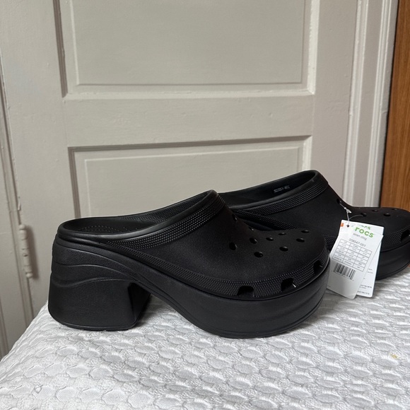 Crocs Black Siren Clogs Sz 13 NWT Slip On Lightweight Iconic Crocs Comfort™ - Picture 13 of 14